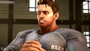 Chris Redfield in steamy gay animation edit