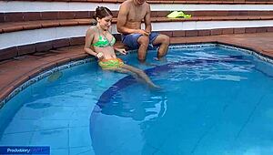 Latina Colombian Prostitute Licks Pussy In Homemade Cunilingus, Bent Over For Doggystyle Cum.