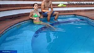 Latina Colombian Prostitute Licks Pussy In Homemade Cunilingus, Bent Over For Doggystyle Cum.