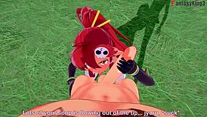 Yoko littner having sex in gurren lagann pov?