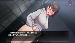 Oh Wow! Anime Girl Exposes Herself By The Pole And Gets So Turned On!