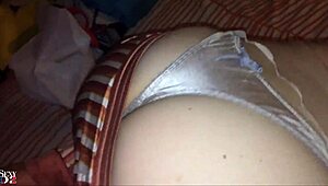 French amateur gives POV blowjob in sexy lingerie