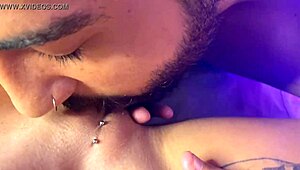 Romulo Pontes savors a delicious treat until overflowing with squirt