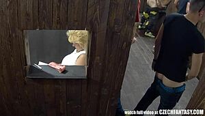 Hardcore Glory Hole Action with Intense Group Play