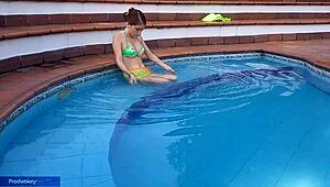 Latina Colombian Prostitute Licks Pussy In Homemade Cunilingus, Bent Over For Doggystyle Cum.