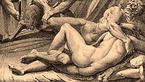 Vintage Erotic Illustration Of Anime Hentai Cartoon Fetish!