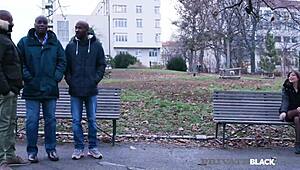 PrivateBlack - Silvia Soprano chugs cock in triple dark banging