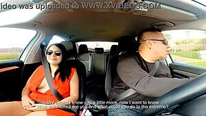 Steamy XXX video with a hot milf who was a TV driver and now she is a porn star
