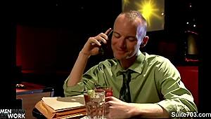 horny gays fuck hard in locker room with big cocks