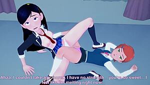 violet parr dominates in hot threesome competition for 2mill views