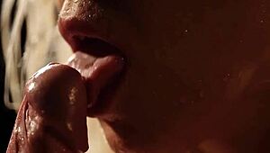 Horny couple dives into wild cunilingus and riding with a shaved pussy milf