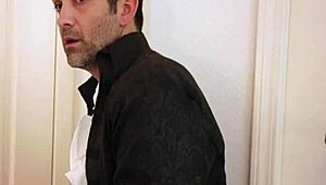 Reagan Foxx and Donnie Rock fuck in shadows.