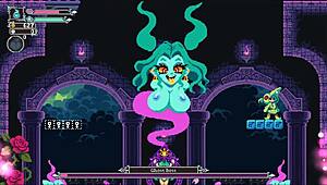 Flip witch pixel hentai game ep 13 with monster cock titjob and facial