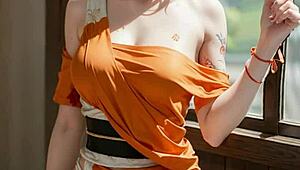 3d animated asian students shocked by wild pussy play