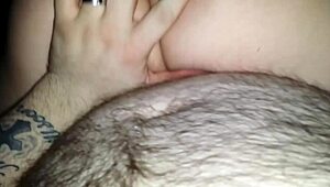 Amateur Wife Rides Reverse Cowgirl with Shaved Mature Pussy