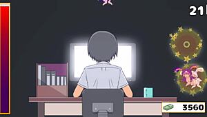 Megu hungry for dick in hentai