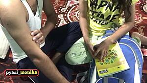 bahot drd ho raha hai bahan ke lode meri nazuk choot ko fad hi dega kya apne dost ki bahan ko study ke time randi banakar choda 😈