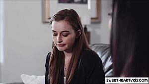 lesbians making up after a kiss