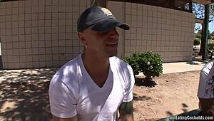 Brooklyn's husband watches her take a hard pounding with cum finish