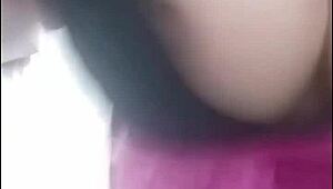 Look at this teen's tits on live Facebook!
