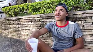 Anime Shemale Pounds Homeless Guy Outdoor POV Hard!