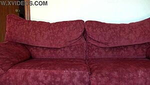 Stepmom's Hairy Pussy in Tough Cum Challenge