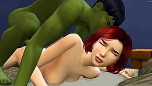 Hulk Fucks Redhead Anal