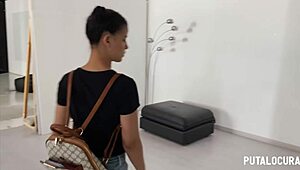 Hey, watch this Brazilian babe swallow cum after wild action