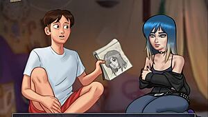 summertime saga episode 89 with big ass and tits in homemade hentai game