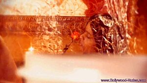 Brunette cougar dances erotically, teasing with striptease and undressing