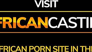 real dark skin african facial after job interview amateurs