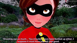 Elastigirl fucks in forest mission!