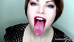 Beauty girls tongue - 4