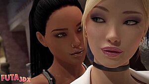 Futa3dx - Hot Futa Babes with Big Dicks Banging Hard in Museum! 🔥