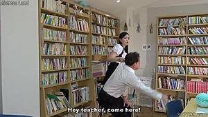 Japanese Maid in Costume Punishes Masochistic Man Hard!