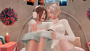 Futanari Stepsister Fixes Stepsister for Hard Anal and Rough Facefuck