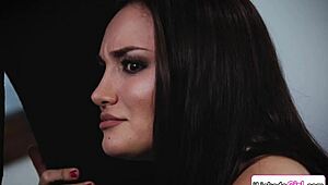 Petite Latina Licks Petite Bff's Ass In Tribbing