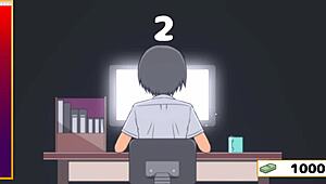 Megu hungry for dick in hentai