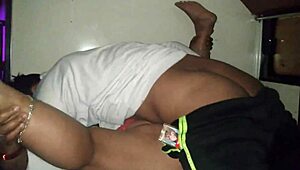 Hey, you gotta see me banging this Indian mature aunty on a bus!