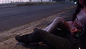 Outdoor Extreme Fun Unfolds in Front of Strangers with Voyeur Thrills