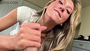 Perfect Blonde Girlfriend Addison Vodka Rides Me in Household Fantasy with Scott Stark