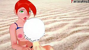 Grown Gwen Tennyson In Bikini Sex On Beach