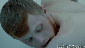 Blonde Zach Covington services my giant penis with raw skill.