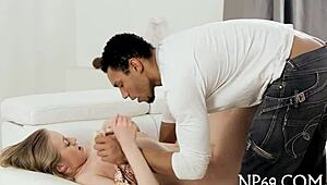 Explosive Lesbo Play Involves Rough Blowjob And Fucking