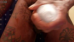 Hallelujah johnson jerking his dick