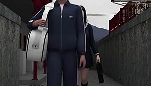 Ben Japon 18+ Hatun Arkadaş ve Üvey Kardeşimle Tutkulu Üçlü Yapıyorum