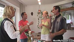his blonde gf tests new sex toys on birthday, oops!