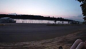 Outdoor Extreme Fun Unfolds in Front of Strangers with Voyeur Thrills