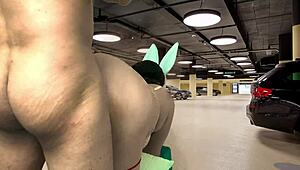 hey, risky dirty sex with housewife in parking lot, monster cock anal and all 😏