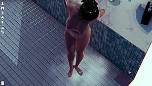 Big Tits Shower Scene